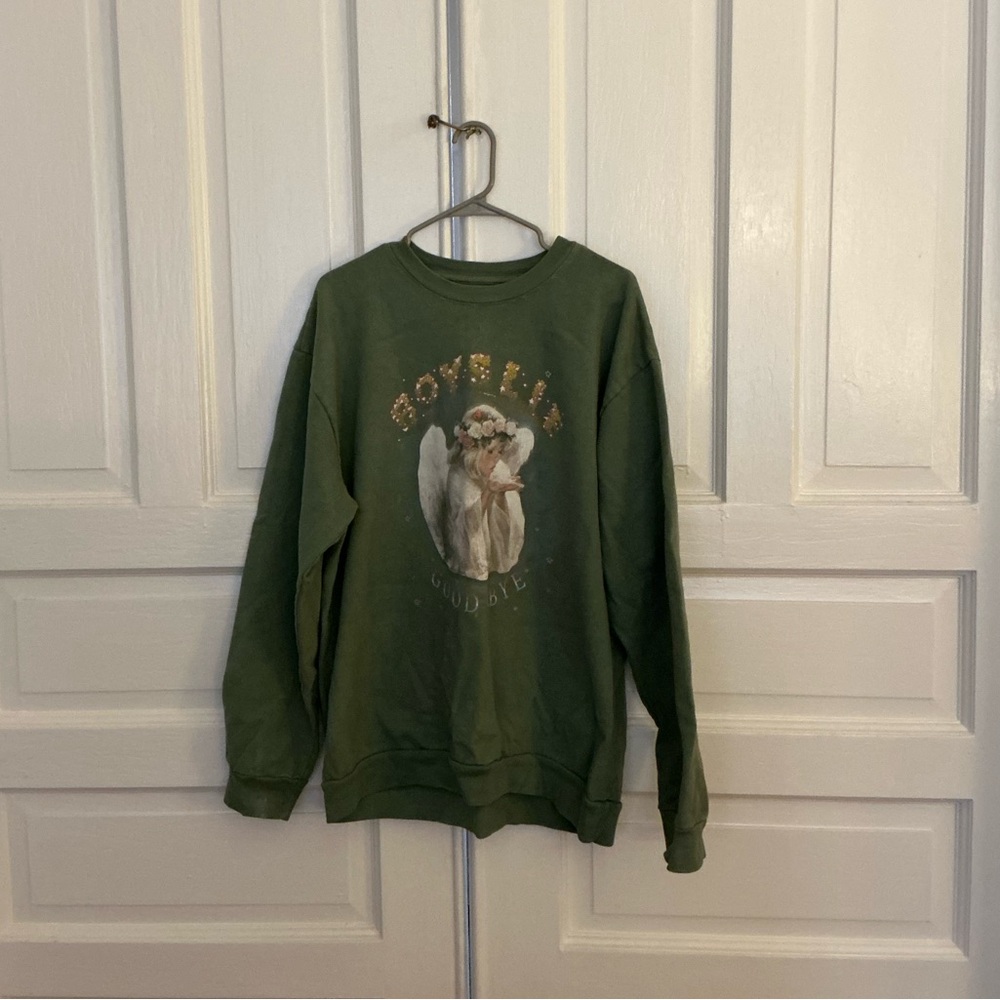 Green boys lie sweatshirt